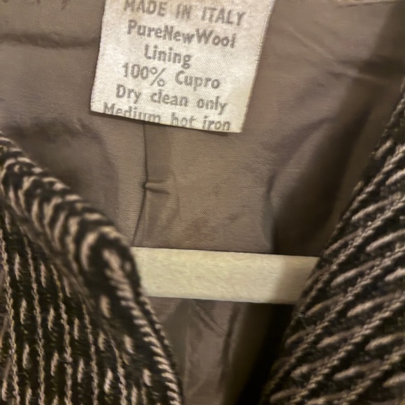 Vintage Giorgio Armani Borogonuovo 21 Wool Herringbone Blazer Jacket Size 10 - Picture 5 of 5